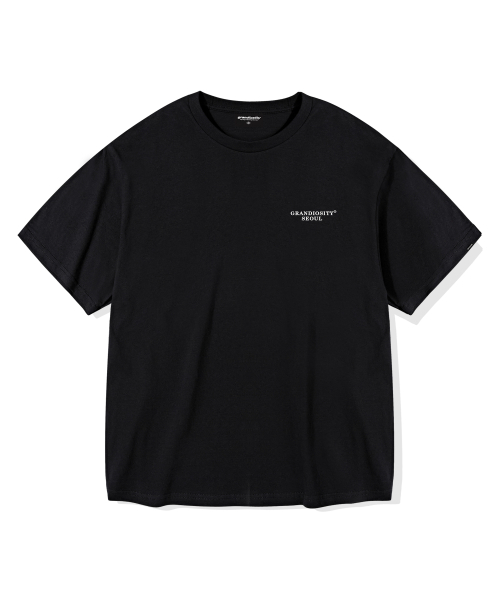 GRANDIOSITY(グランディオシティ)の「ラベンダープリンティングオーバーサイズ半袖Tシャツ(ブラック)(Tシャツ/カットソー・メンズ・その他・FREE)」の2枚目の写真