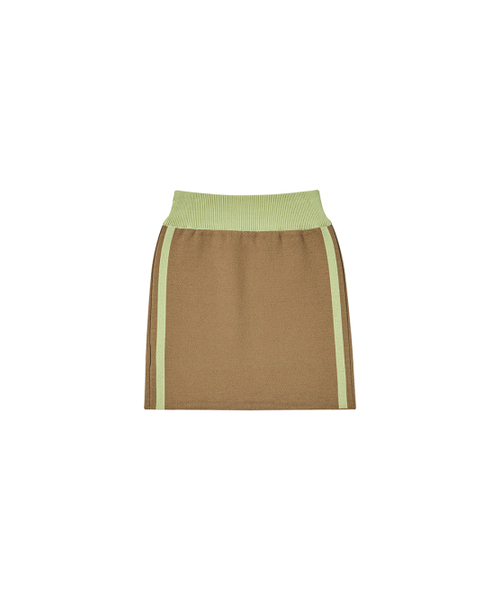 NYXX(エヌワイエックスエックス)の「2-WAY SLANT LOGO TOP SKIRT KHAKI(ニット/セーター・レディース・その他・FREE)」の4枚目の写真