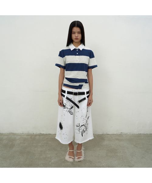 LCDC TM(エルシーディーシーティーエム)の「PRINTED BERMUDA SWEATPANTS (WHITE)(その他パンツ・レディース・ホワイト・OS)」の2枚目の写真
