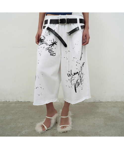 LCDC TM(エルシーディーシーティーエム)の「PRINTED BERMUDA SWEATPANTS (WHITE)(その他パンツ・レディース・ホワイト・OS)」の4枚目の写真