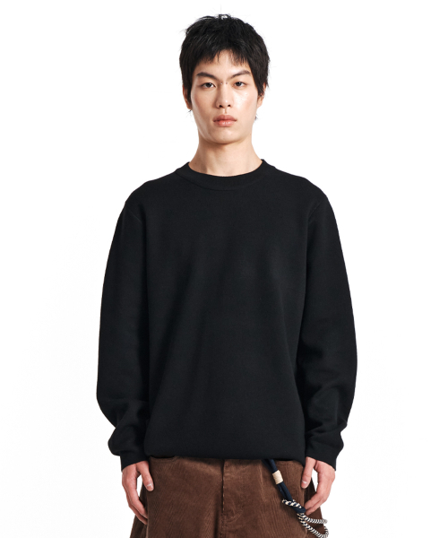Eclipse Reversible Knit (Black) — двусторонний вязаный пуловер, черный