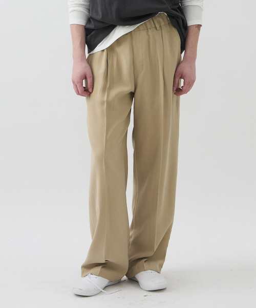 WINDER(ワインダー)の「シルキーバンディングトラウザーズ - ベージュ(その他パンツ・メンズ・その他・MEDIUM/LARGE)」の1枚目の写真