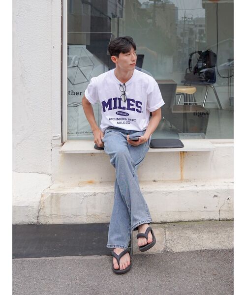 THE MILE（ザマイル）の「MILES RICHMOND CREW [WHITE]（Tシャツ/カットソー・メンズ・その他・LARGE/MEDIUM/SMALL/X-LARGE/X-SMALL）」の3枚目の写真
