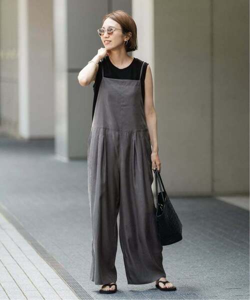 FRAMeWORK（フレームワーク）の「≪追加≫キュプラツイルキャミサロペット 3（サロペット/オーバーオール・レディース・グレー/ブラック・36/38）」の10枚目の写真