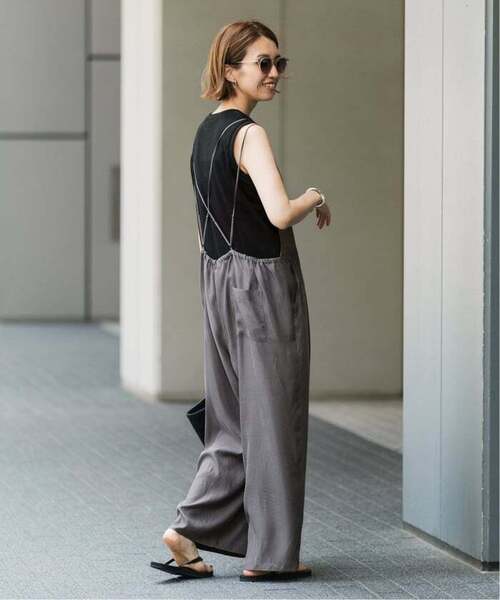 FRAMeWORK（フレームワーク）の「≪追加≫キュプラツイルキャミサロペット 3（サロペット/オーバーオール・レディース・グレー/ブラック・36/38）」の12枚目の写真