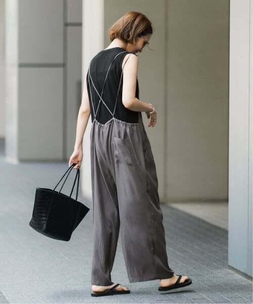 FRAMeWORK（フレームワーク）の「≪追加≫キュプラツイルキャミサロペット 3（サロペット/オーバーオール・レディース・グレー/ブラック・36/38）」の13枚目の写真