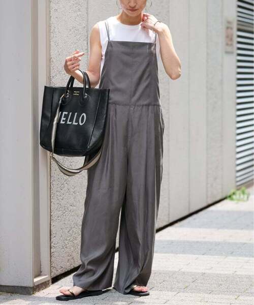 FRAMeWORK（フレームワーク）の「≪追加≫キュプラツイルキャミサロペット 3（サロペット/オーバーオール・レディース・グレー/ブラック・36/38）」の14枚目の写真