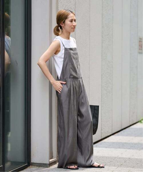 FRAMeWORK（フレームワーク）の「≪追加≫キュプラツイルキャミサロペット 3（サロペット/オーバーオール・レディース・グレー/ブラック・36/38）」の15枚目の写真