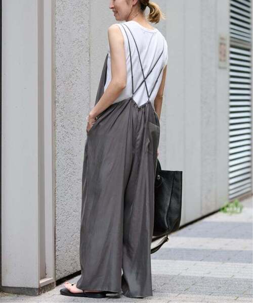 FRAMeWORK（フレームワーク）の「≪追加≫キュプラツイルキャミサロペット 3（サロペット/オーバーオール・レディース・グレー/ブラック・36/38）」の17枚目の写真