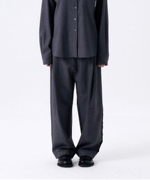 HALOMINIUM（ハロミニウムー）の「ワンタックウールパンツ / グレー（スラックス）」