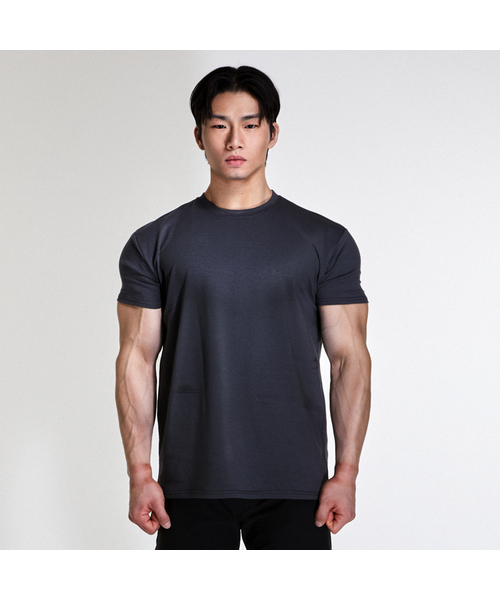 RVD(アールブイディー)の「無地クーリングワイドショルダーマッスルフィット半袖Tシャツ(チャコール)(Tシャツ/カットソー・メンズ・その他・LARGE/2XL/X-LARGE)」の1枚目の写真