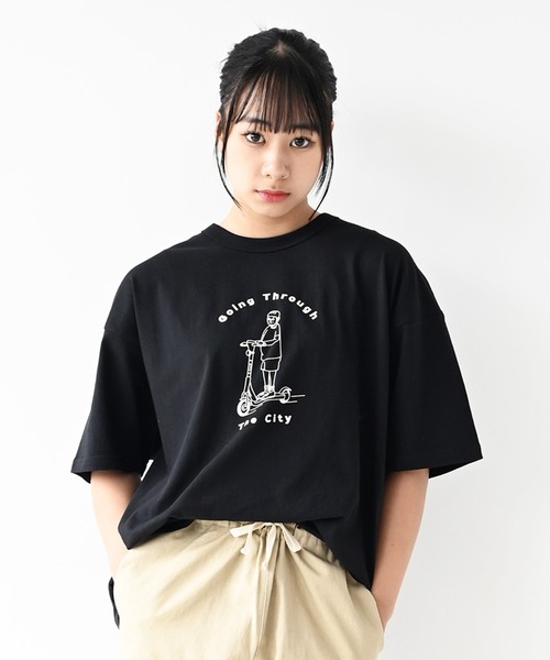 FOV(フォブ)の「フォブ Going Through Tシャツ(Tシャツ/カットソー・レディース・ブラック/ベージュ系その他/ホワイト・F)」の2枚目の写真