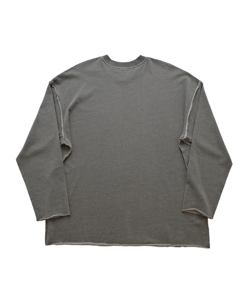 A NOTHING(アナッシング)の「VINTAGE P. DYEING CUT-OUT BOX TEE (Khaki)(Tシャツ/カットソー・レディース・その他・LARGE/MEDIUM)」の2枚目の写真