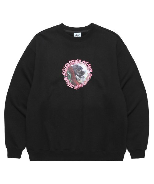 Cavish(カビシ)の「SLUMBER KOALA SWEATSHIRT BLACK(CV2CFUM461A)(スウェット・レディース・ブラック・LARGE/MEDIUM/SMALL/X-LARGE)」の1枚目の写真