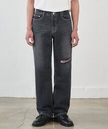 Dawn Semi Wide Jeans DCPT002CutBlack