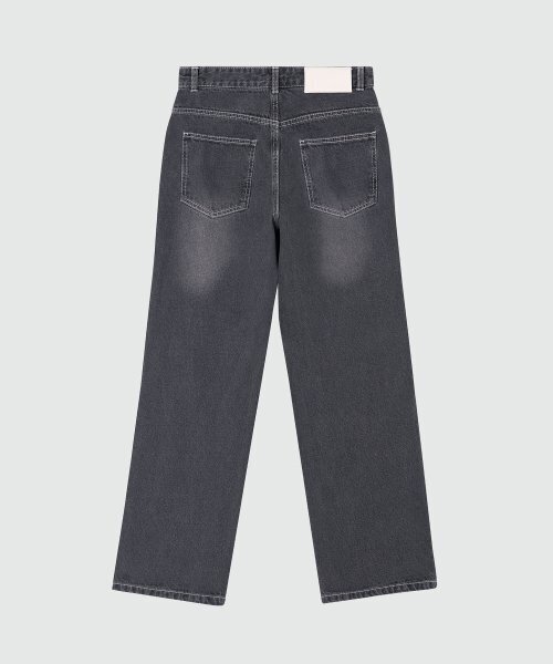 DECET(デケト)の「Dawn Semi Wide Jeans DCPT002CutBlack(デニムパンツ・レディース・その他・30/26/28/34)」の8枚目の写真