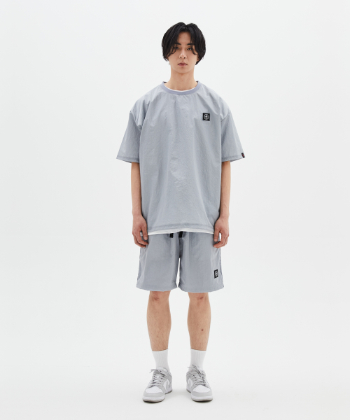 WANGGWAN(ワングァン)の「フレクティカルオーバーサイズナイロン半袖Tシャツグレー(Tシャツ/カットソー・メンズ・その他・LARGE/MEDIUM)」の1枚目の写真