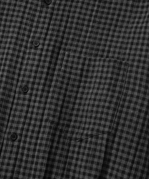 NONBLANK(ノンブランク)の「ギンガムチェックシャツ_GREY(シャツ/ブラウス・メンズ・グレー・MEDIUM/LARGE/X-LARGE)」の5枚目の写真