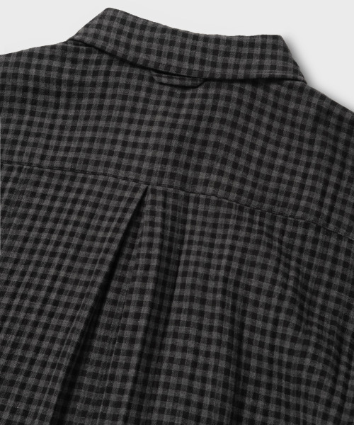 NONBLANK(ノンブランク)の「ギンガムチェックシャツ_GREY(シャツ/ブラウス・メンズ・グレー・MEDIUM/LARGE/X-LARGE)」の6枚目の写真