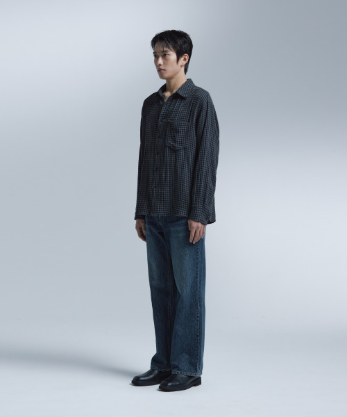 NONBLANK(ノンブランク)の「ギンガムチェックシャツ_GREY(シャツ/ブラウス・メンズ・グレー・MEDIUM/LARGE/X-LARGE)」の13枚目の写真