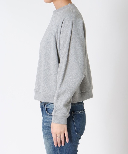 Jines（ジネス）の「ラメ裏毛ラグランスリーブトップス（Tシャツ/カットソー・レディース・グレー・38）」の16枚目の写真