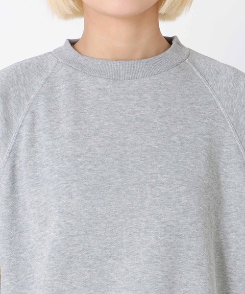 Jines（ジネス）の「ラメ裏毛ラグランスリーブトップス（Tシャツ/カットソー・レディース・グレー・38）」の14枚目の写真