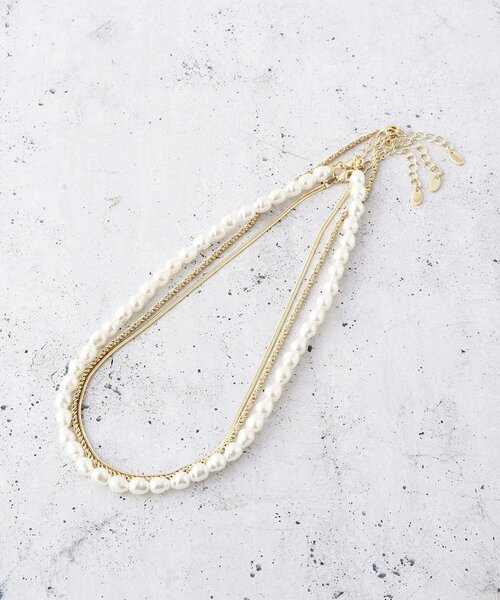 THE SHOP TK （ザ ショップ ティーケー ）の「3WAYショートネックレス（ネックレス・レディース・シルバー/ゴールド・00）」の3枚目の写真