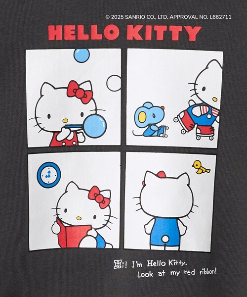 green label relaxing（グリーンレーベルリラクシング）の「【別注】＜URBAMENT＞SANRIO スウェット / トレーナー / キッズ  100cm-130cm（スウェット・キッズ・ライトブルー/ライラック/ダークグレー・110cm/120cm/100cm/130cm）」の8枚目の写真