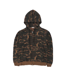 1011GALLERY（ワンゼロワンワンギャラリー）の「Artist Logo Hoodie Zip-Up - Camo（パーカー）」