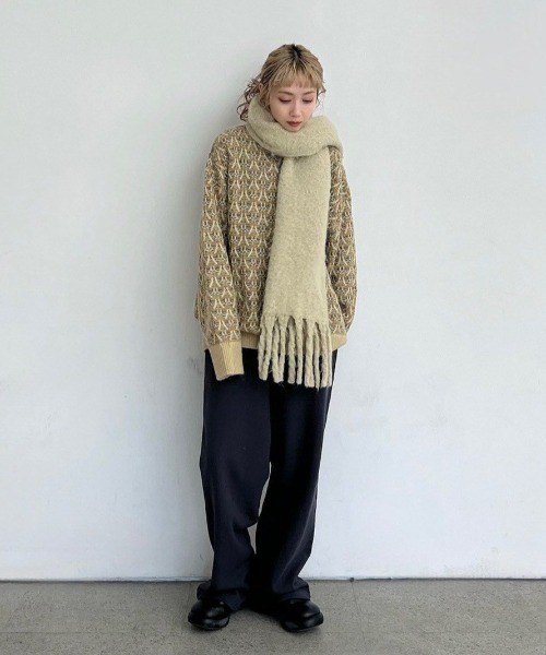Tucked Pattern Knit（ニット/セーター）｜anuke（アンヌーク）の