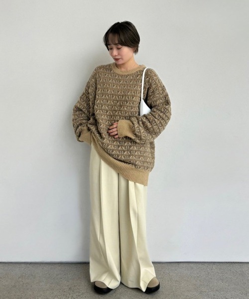 Tucked Pattern Knit（ニット/セーター）｜anuke（アンヌーク）の