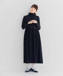 Live in comfort（リブインコンフォート）の「リブ　イン　コンフォート　コットン１００％がうれしい！　重ね着を楽しむタートルネックインナーワンピース（ワンピース）」