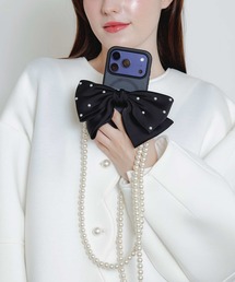 PICCIN（ピッチン）の「パール付きリボンストラップ（スマホグッズ）」