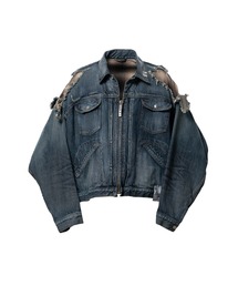 Maison MIHARA YASUHIRO（メゾンミハラヤスヒロ）の「Check Shirt Layered Denim Jacket（ブルゾン）」
