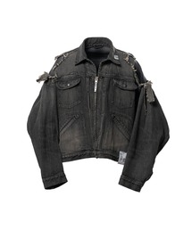 Maison MIHARA YASUHIRO（メゾンミハラヤスヒロ）の「Check Shirt Layered Denim Jacket（ブルゾン）」