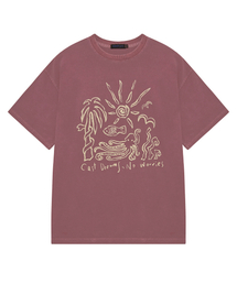 SSERPE（セルぺ）の「キャストドリームノーウォリスピグメント半袖コーラルピンク（Tシャツ/カットソー）」