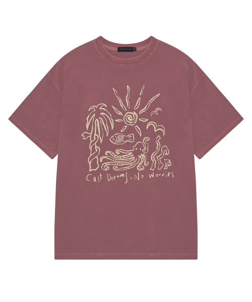 SSERPE(セルぺ)の「キャストドリームノーウォリスピグメント半袖コーラルピンク(Tシャツ/カットソー・レディース・その他・MEDIUM/LARGE)」の1枚目の写真