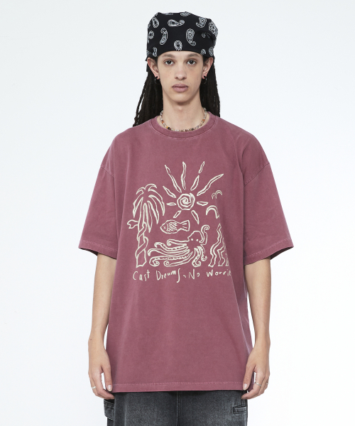 SSERPE(セルぺ)の「キャストドリームノーウォリスピグメント半袖コーラルピンク(Tシャツ/カットソー・レディース・その他・MEDIUM/LARGE)」の2枚目の写真