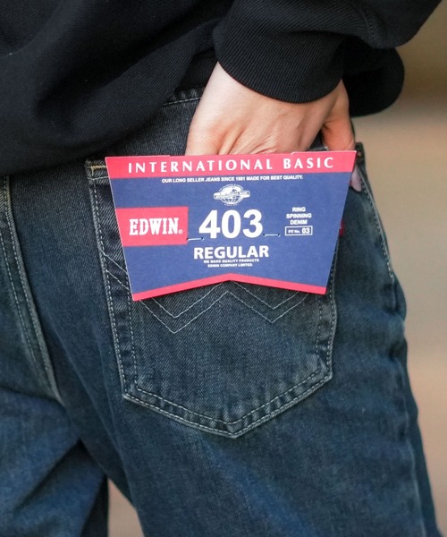 EDWIN(エドウィン)の「【EDWIN/エドウィン】【誇りの日本製・13.75oz】403 スタンダードストレート アンティークウォッシュ 原点回帰のRING糸(デニムパンツ・メンズ・ブルー系その他・33inch/32inch/31inch/30inch/28inch/36inch/35inch/34inch/29inch)」の18枚目の写真