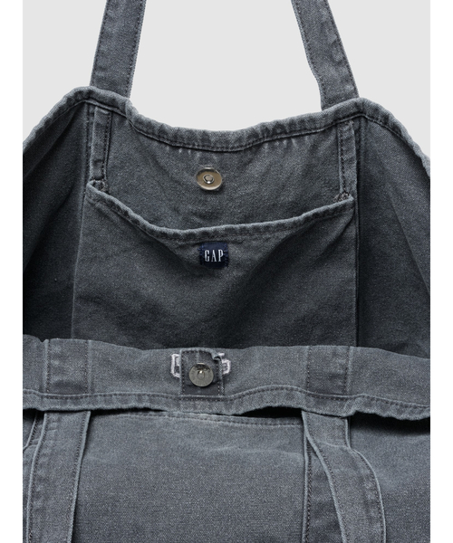 GAP ロゴ トートバッグ グレー GAPロゴ トートバッグ（トートバッグ）｜GAP（ギャップ）の