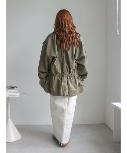 Ungrid（アングリッド）の「スリットデザインデニムスカート（スカート・レディース・ブラック/オフホワイト・MEDIUM/SMALL）」の16枚目の写真