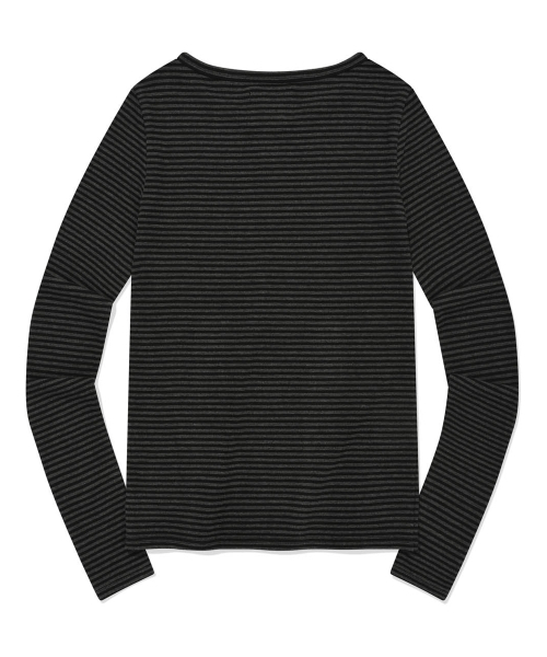 Retriever Club（レトリーバークラブ）の「PATTERN HENLEY NECK [BLACK]（Tシャツ/カットソー・レディース・その他・FREE）」の3枚目の写真