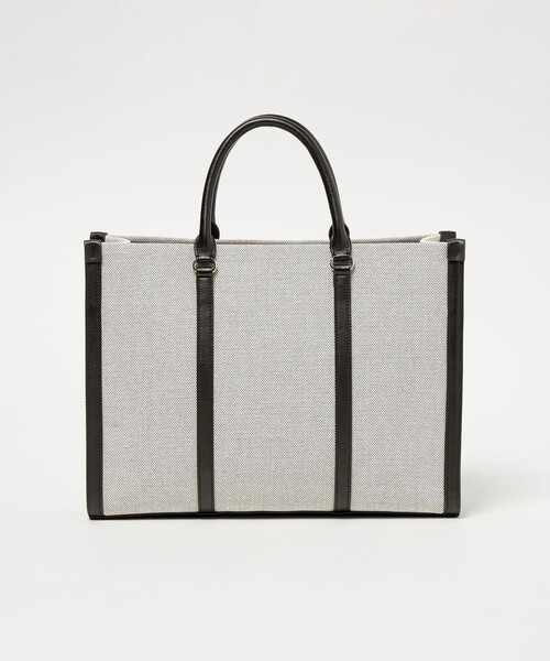 UNITED ARROWS(ユナイテッドアローズ)の「キャンバスコンビ スクエア トートバッグ(トートバッグ・レディース・ブラック/ブラウン・FREE)」の18枚目の写真