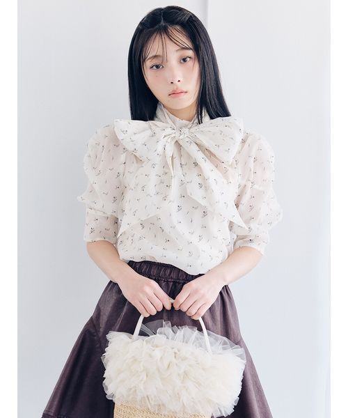 LILY BROWN（リリーブラウン）の「フレアミニスカート（スカート・レディース・ボルドー/ブラック/ブルー・F）」の5枚目の写真