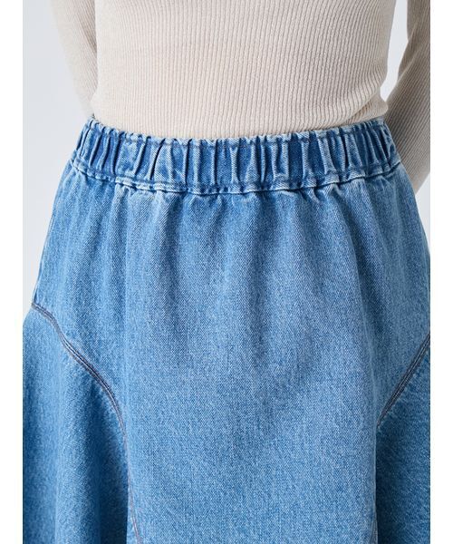 LILY BROWN（リリーブラウン）の「フレアミニスカート（スカート・レディース・ボルドー/ブラック/ブルー・F）」の8枚目の写真