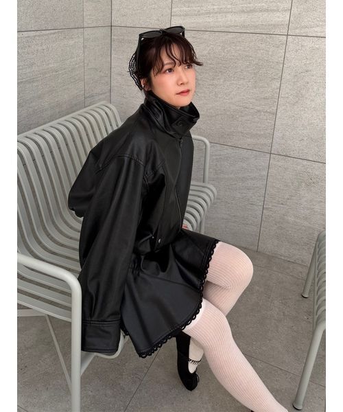 LILY BROWN（リリーブラウン）の「フレアミニスカート（スカート・レディース・ボルドー/ブラック/ブルー・F）」の12枚目の写真