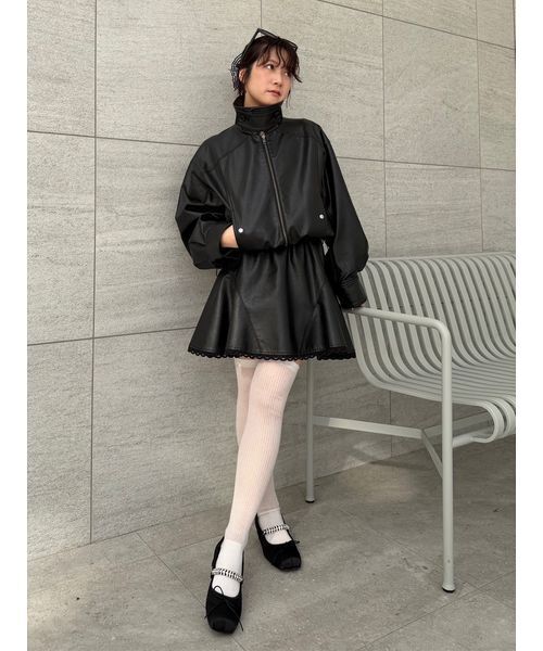 LILY BROWN（リリーブラウン）の「フレアミニスカート（スカート・レディース・ボルドー/ブラック/ブルー・F）」の13枚目の写真