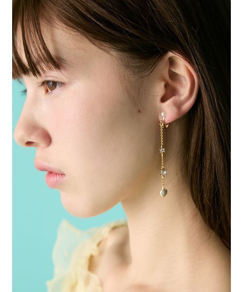 FURFUR（ファーファー）の「ハートモチーフイヤリング（イヤリング・レディース・ブルー/ホワイト/レッド/ゴールド・F）」の19枚目の写真
