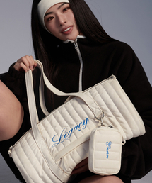 ONERM（ワンアルエム）の「レガシーキルティングバレルバッグ アイボリー（ボストンバッグ）」