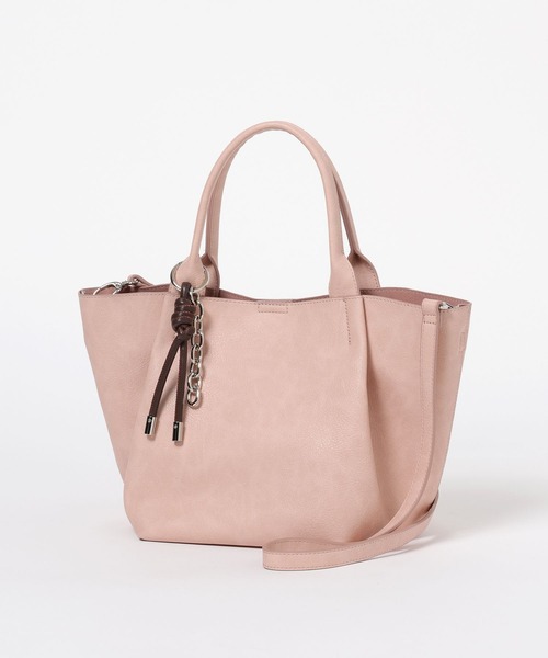 LEPSIM（レプシィム）の「【500mlペットボトルも入る】ポーチ付き3WAYトート　638744（トートバッグ・レディース・ガンメタ/ホワイト/ピンク/ブラック・ONE SIZE）」の16枚目の写真